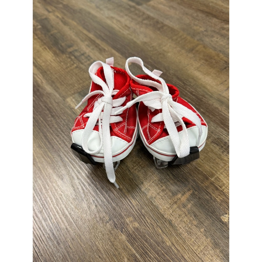 Build-A-Bear Workshop Red High Top Sneaker Roller Skates Plush Accessory 26195